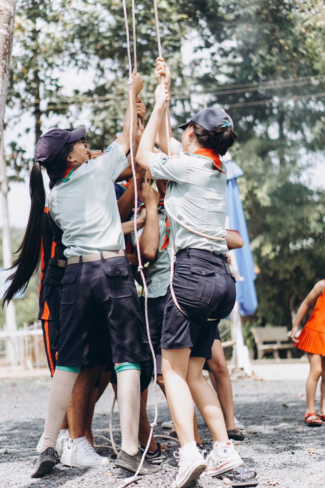 Corporate group team-building activity