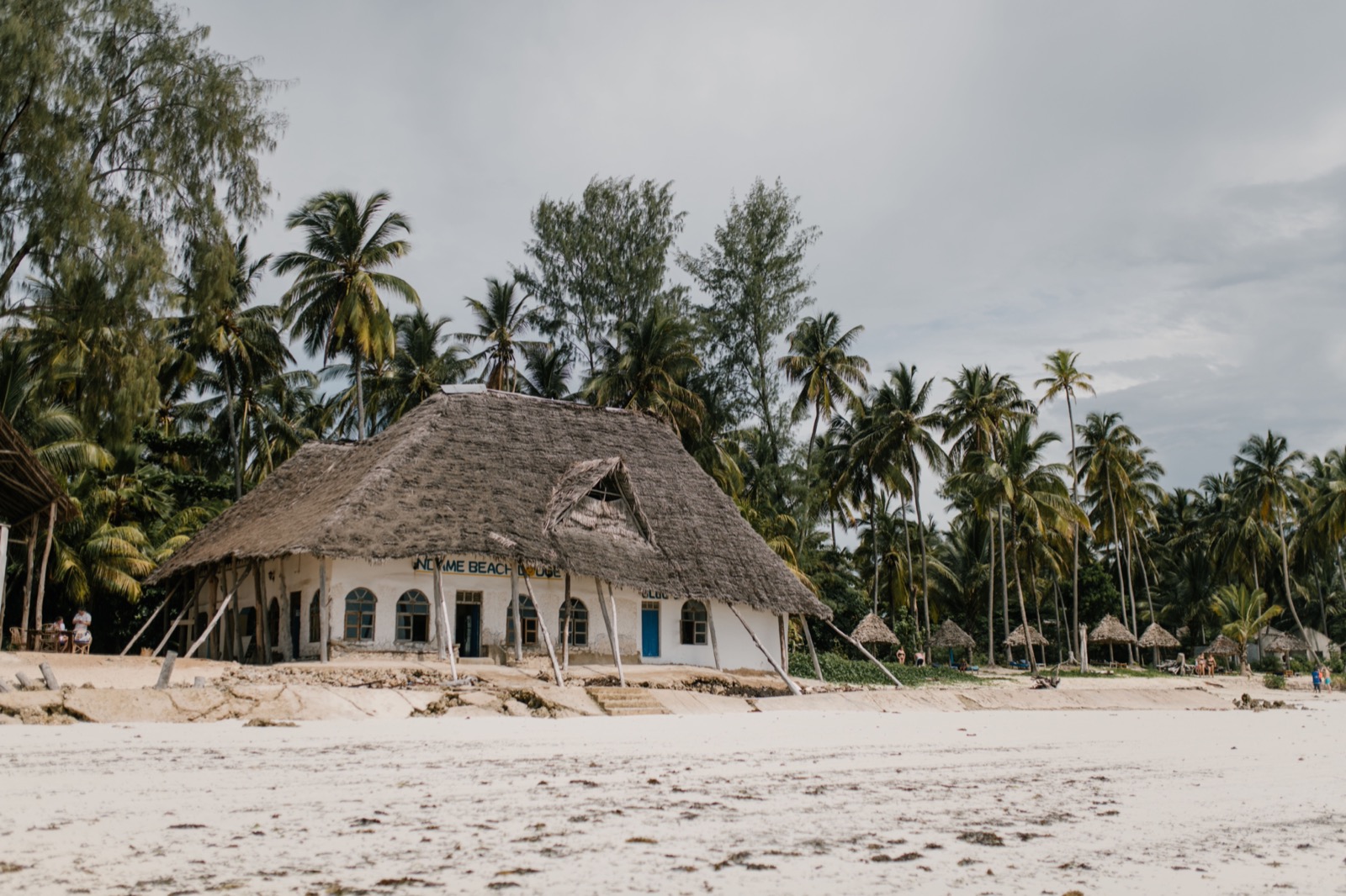 Traditional boat on calm Diani waters