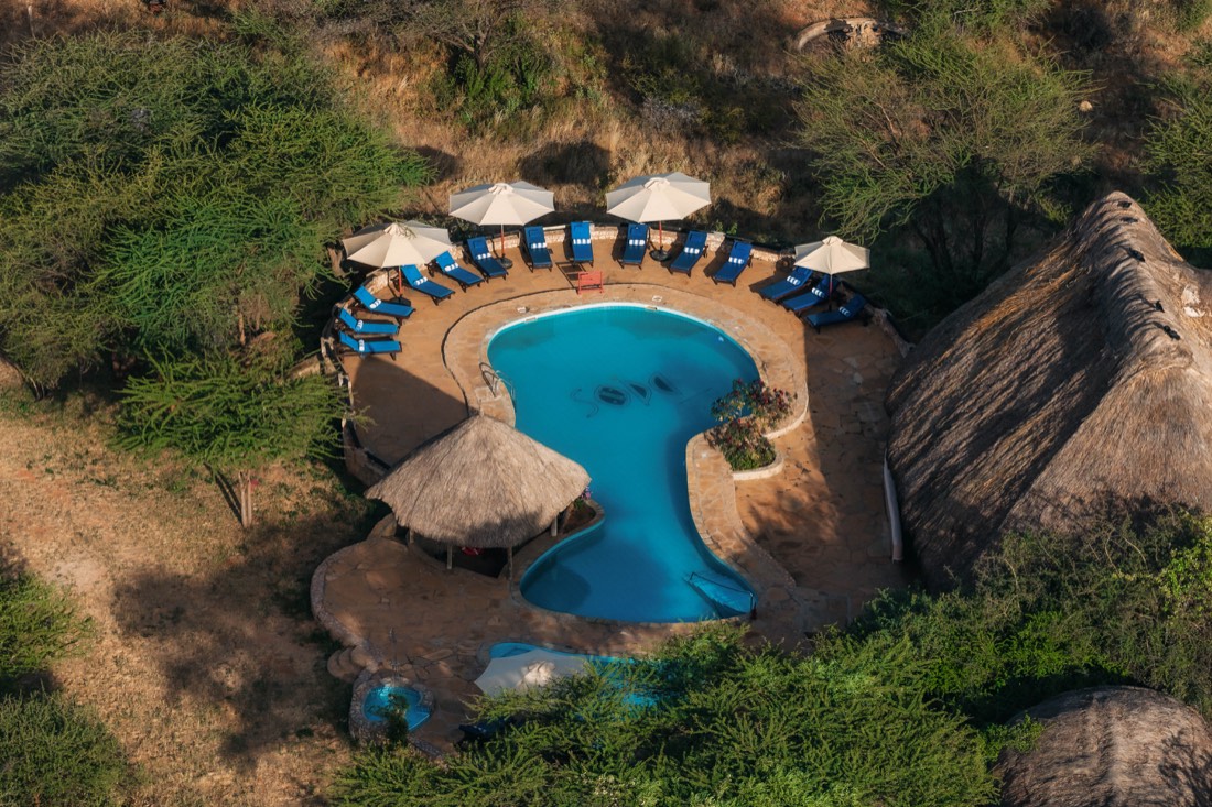 Samburu aerial pool view