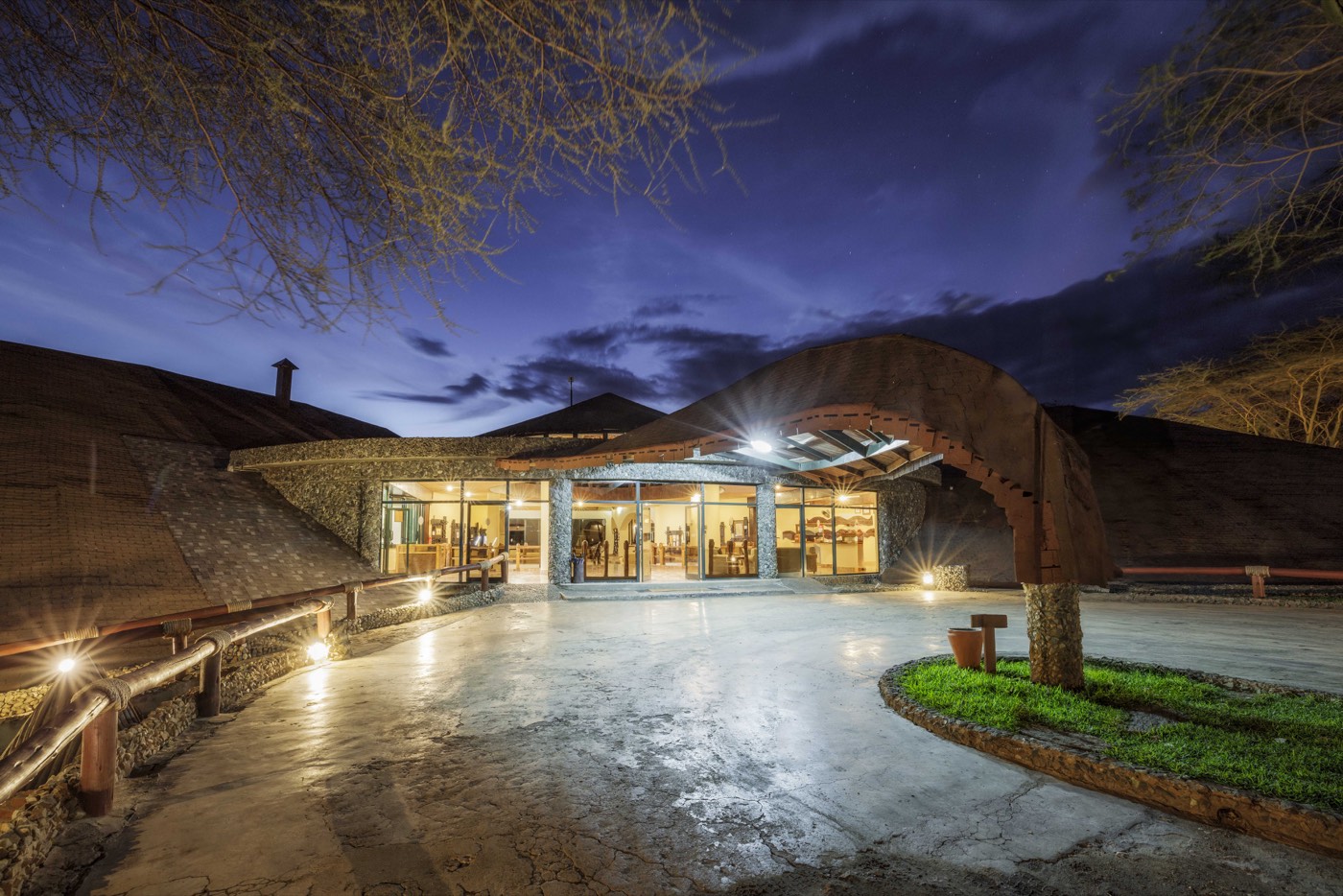 Tarangire entrance in the evening